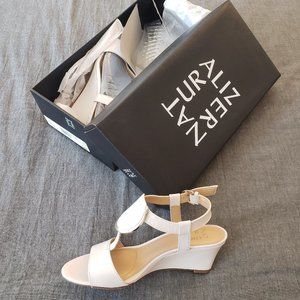 NEW Naturalizer ivory white wedge sandal